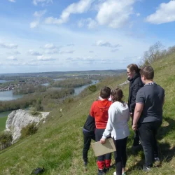 Visite du site d’Amfreville-sous-les-Monts © CEN Normandie Visite du site d'Amfreville-sous-les-Monts © CEN Normandie